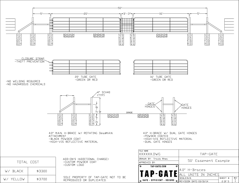 3)-50'-Easement-4 - Tap-Gate Tap-Gate