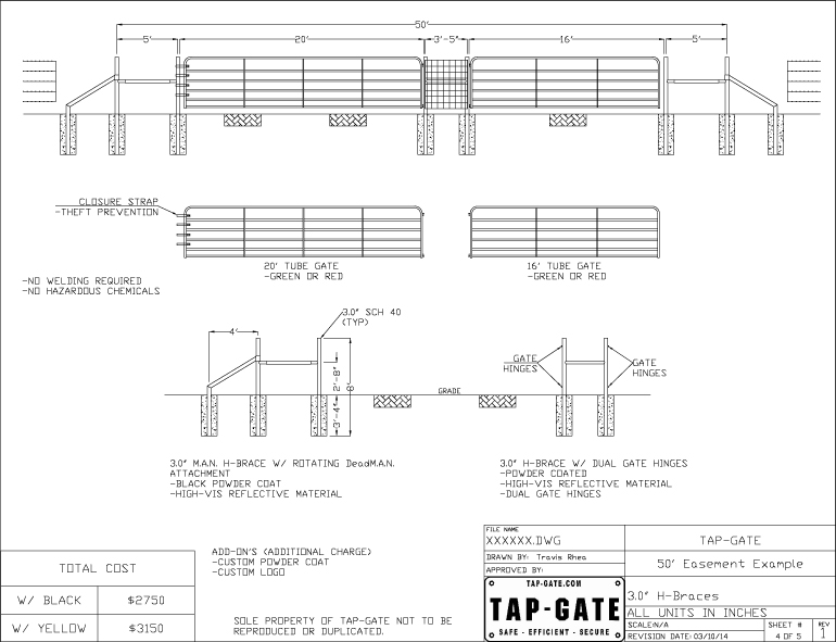 5)-50'-Easement-3 - Tap-Gate Tap-Gate