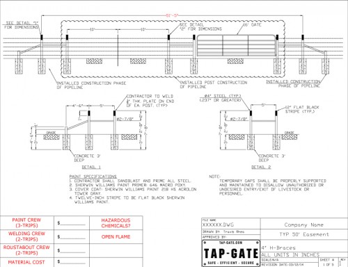 Pipeline Easement (Oil & Gas) - Tap-Gate Tap-Gate